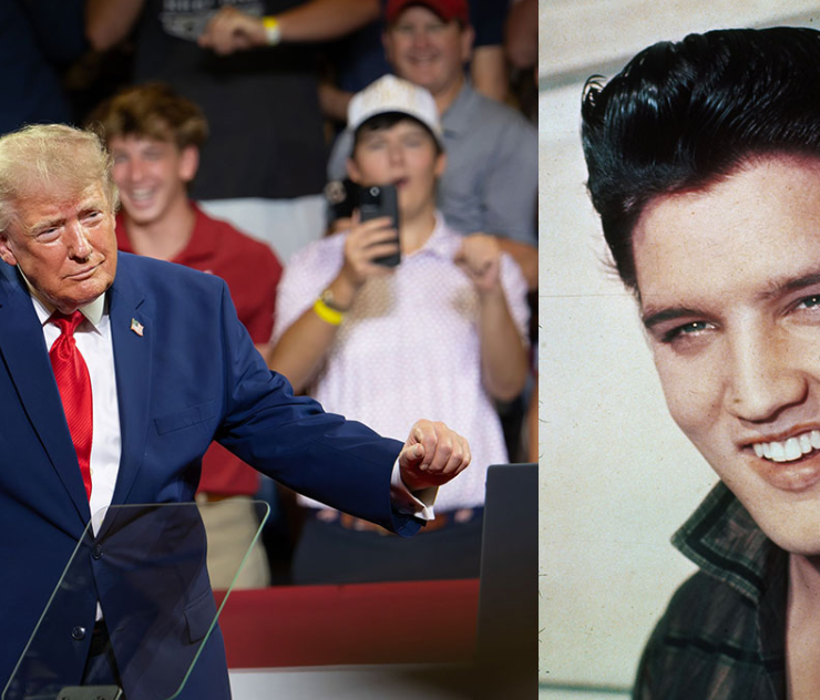 Trump irrita a los fans de Elvis Presley al subir foto hecha con IA