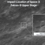 Captan como se ve la luna después del impacto del cohete de SpaceX