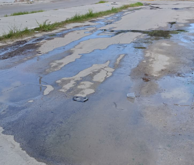 Problemática de las aguas negras continúa en el fraccionamiento Solidaridad Nacional