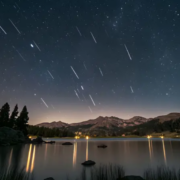 Espectáculo de la lluvia de meteoros Perseidas