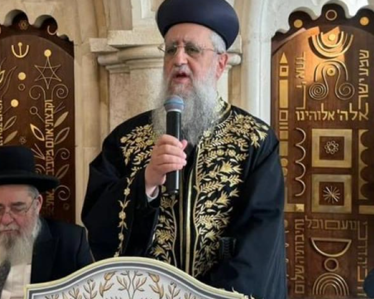 Rabino jefe de Israel niega existencia del pueblo palestino
