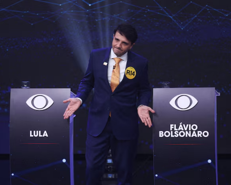 Primer debate presidencial en Brasil; Lula y Flávio Bolsonaro no asistieron