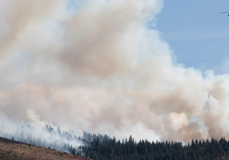 Más de 40.000 evacuados por incendio forestal en EEUU