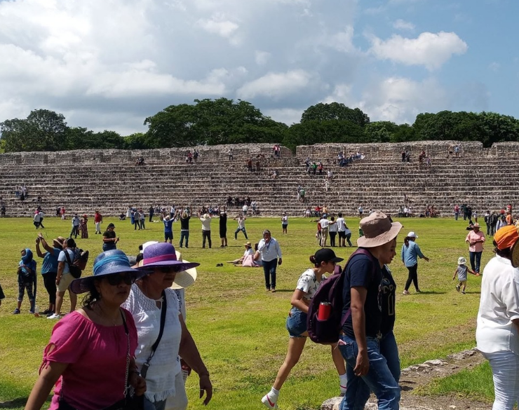 ¡Impacto histórico! El auge turístico desborda ruinas en Campeche