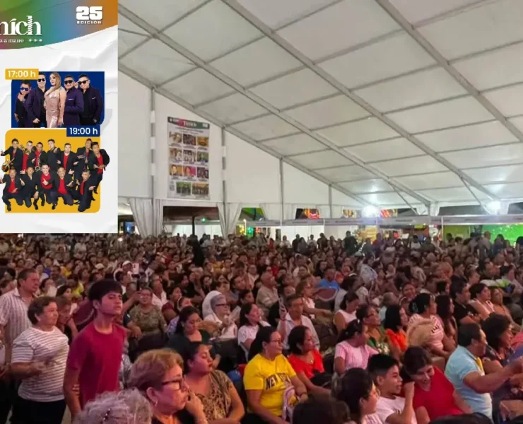 Cierre de la Feria Tunich 2026 cartelera para el sábado y domingo