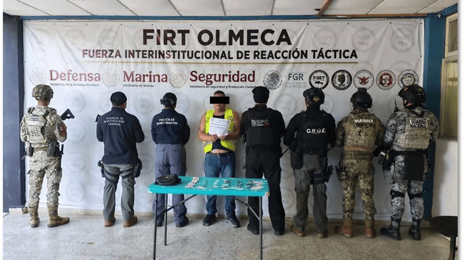 Detienen a presunto narcomenudista en Villahermosa