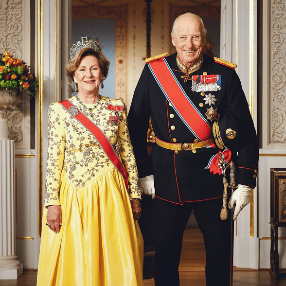 El rey Harald V de Noruega