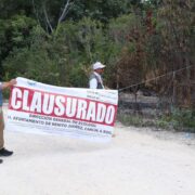 Gobierno de BJ clausura desarrollo irregular mayorales cerca de Huayacán