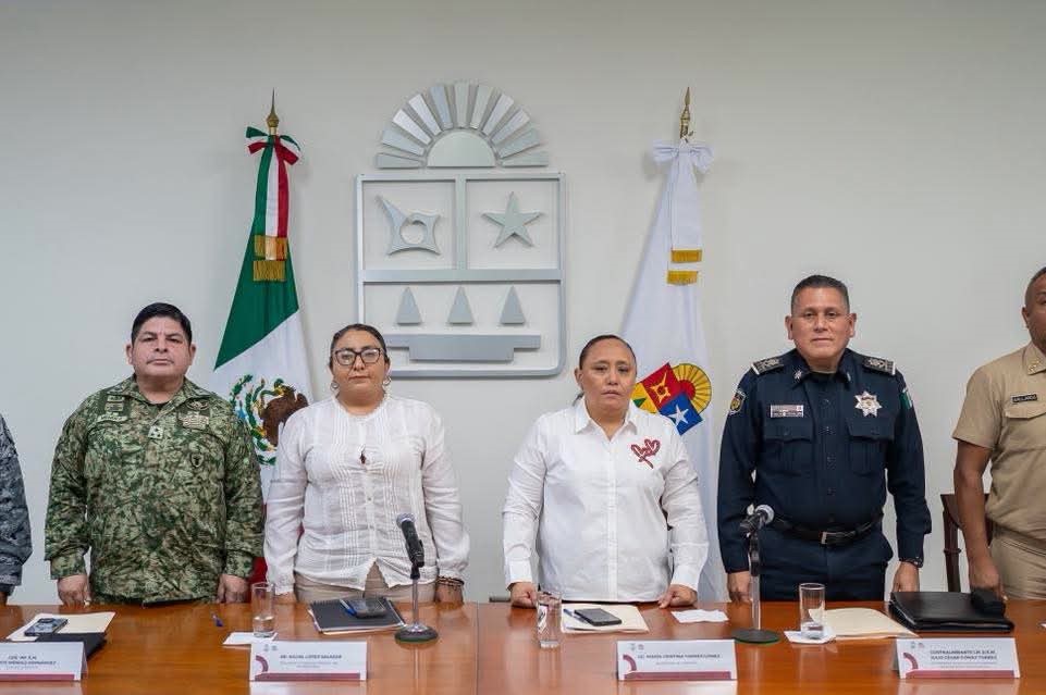 Mesa de Paz Quintana Roo presenta resultados operativos de seguridad