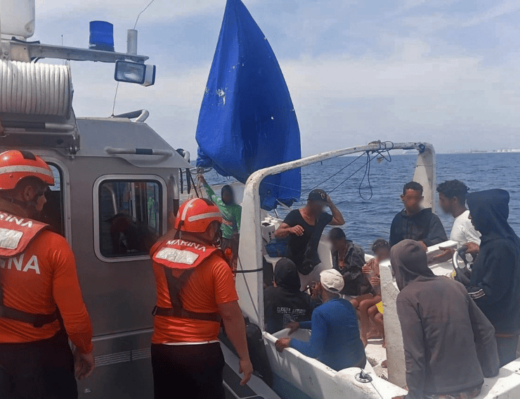 México rescata a 16 migrantes cubanos