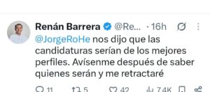 Renán Barrera Concha cuestionó a la dirigencia nacional del PAN y advirtió sobre el rumbo de las futuras candidaturas en Yucatán, en medio de la Crisis en el PAN de Yucatán.