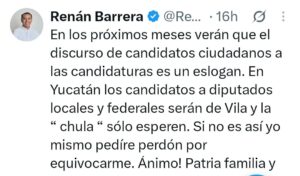 Cecilia Patrón Laviada y Mauricio Vila, dos figuras señaladas por Renán Barrera en medio de la Crisis en el PAN de Yucatán y la disputa por las futuras candidaturas locales.