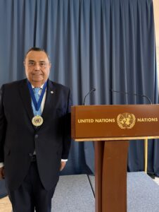 Lic. Héctor Navarrete Muñoz fue distinguido este día en el Palacio de las Naciones Unidas, sede de la ONU en Ginebra, Suiza, por 15 años de trabajo