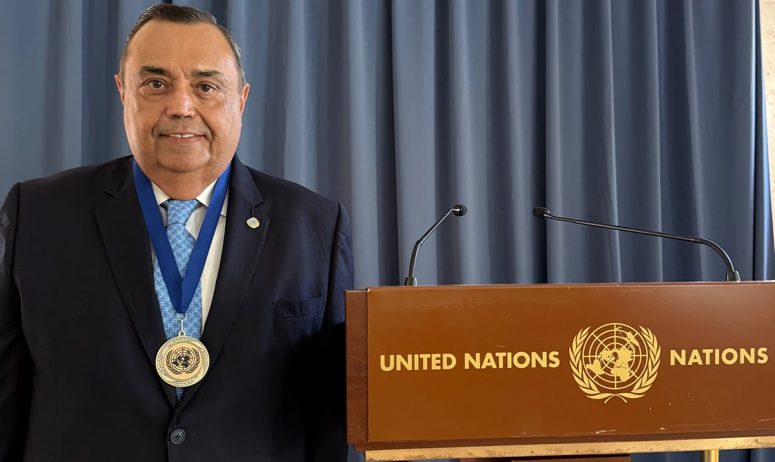 Reconocen en la ONU a Héctor Navarrete Muñoz por 15 años de trabajo y liderazgo internacional