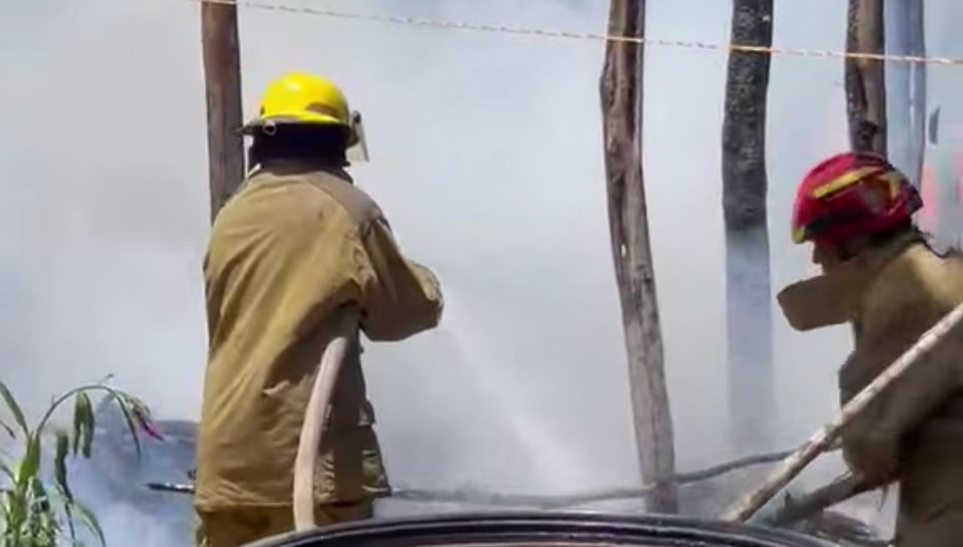 ¡Ardió todo! Candela encendida provoca incendio y consume una palapa en Tizimín
