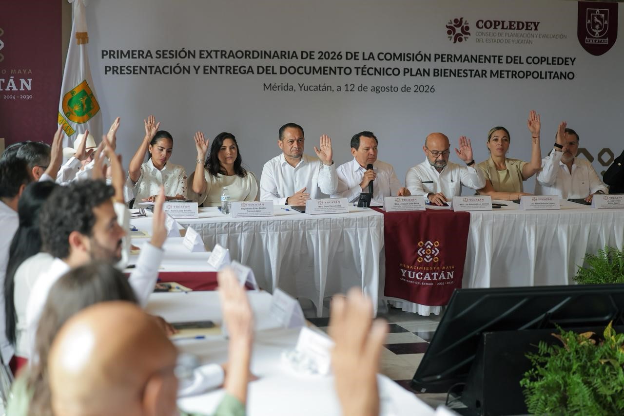 ¡Mérida se transforma! Gobernador presenta Plan Bienestar Metropolitano ante el Copledey para agua, seguridad y vialidades