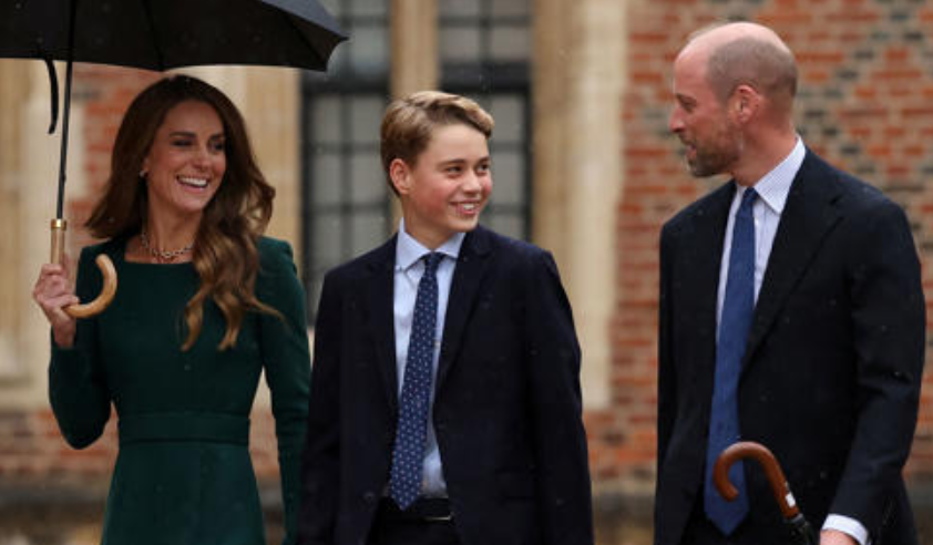 El príncipe George desembarca en Eton