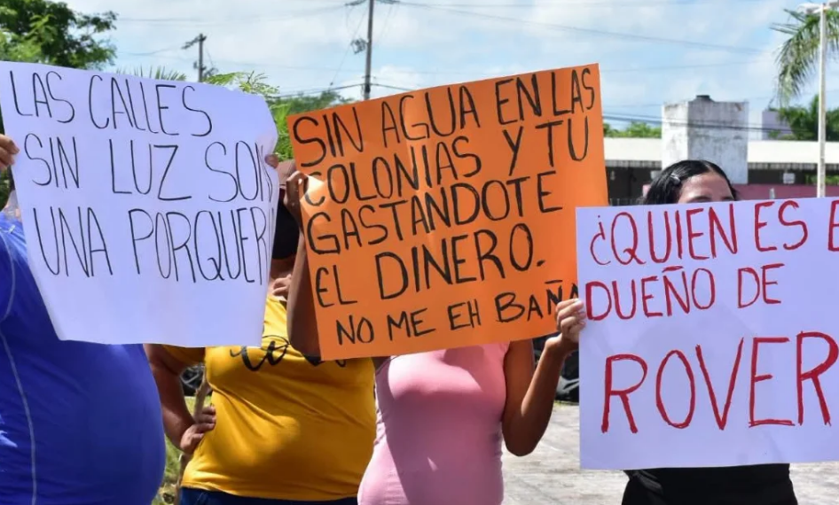 Protesta contra Biby Rabelo, los ciudadanos no están contentos