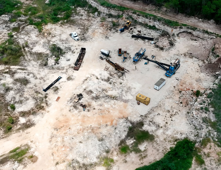 Alistan banco pétreo de extracción de material en Yucatán