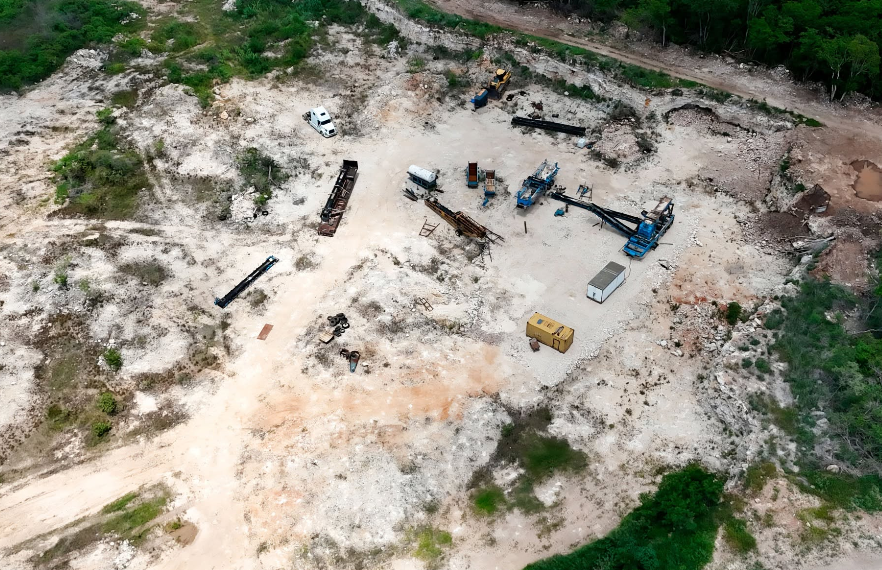 Alistan banco pétreo de extracción de material en Yucatán