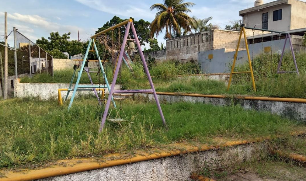 ¡Indignante! Los parques siguen deteriorándose en Campeche