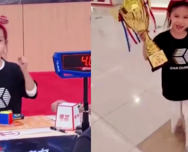 Niña de 6 años que bate el récord del Cubo Rubik dos veces