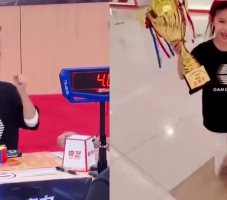 Niña de 6 años que bate el récord del Cubo Rubik dos veces