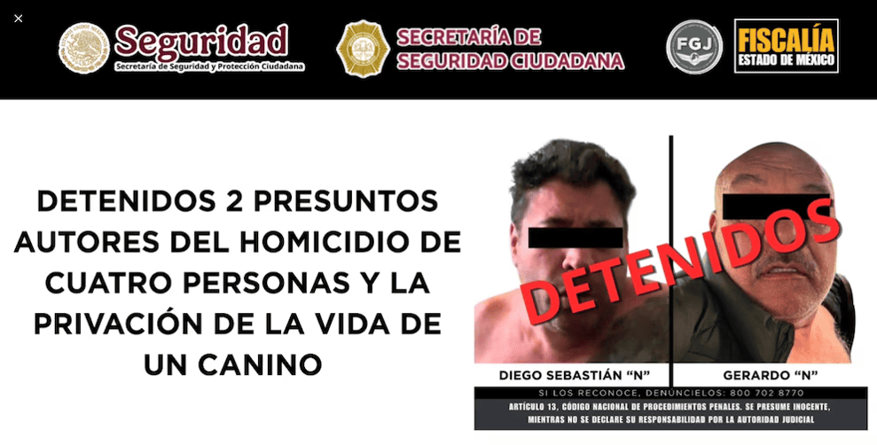 El ataque en el departamento de Atizapán