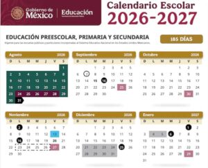 El calendario de la SEP establece clases normales el 15 de septiembre y suspensión de labores docentes el 16 por las Fiestas Patrias.