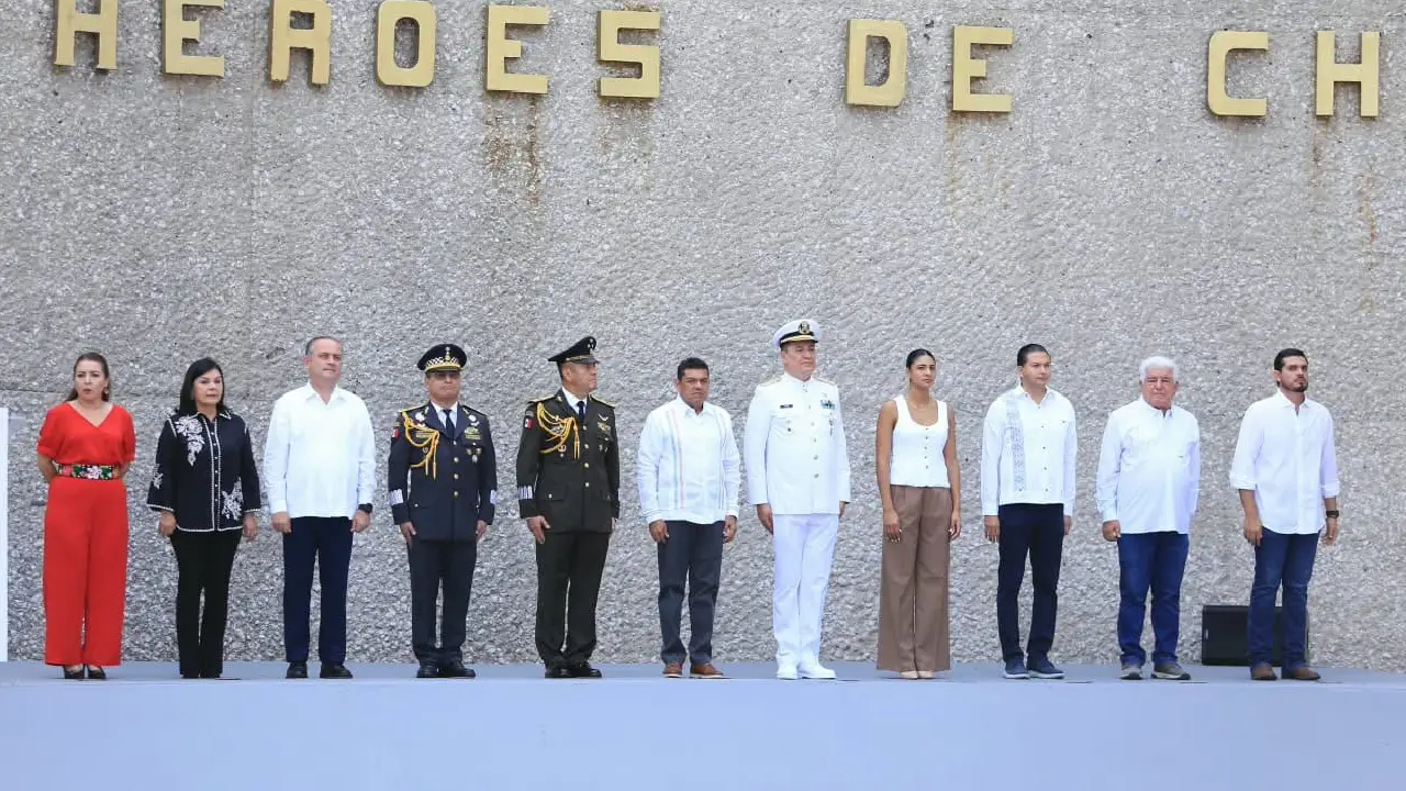 Gesta Heroica de Niños Héroes de Chapultepec se conmemora en Tabasco