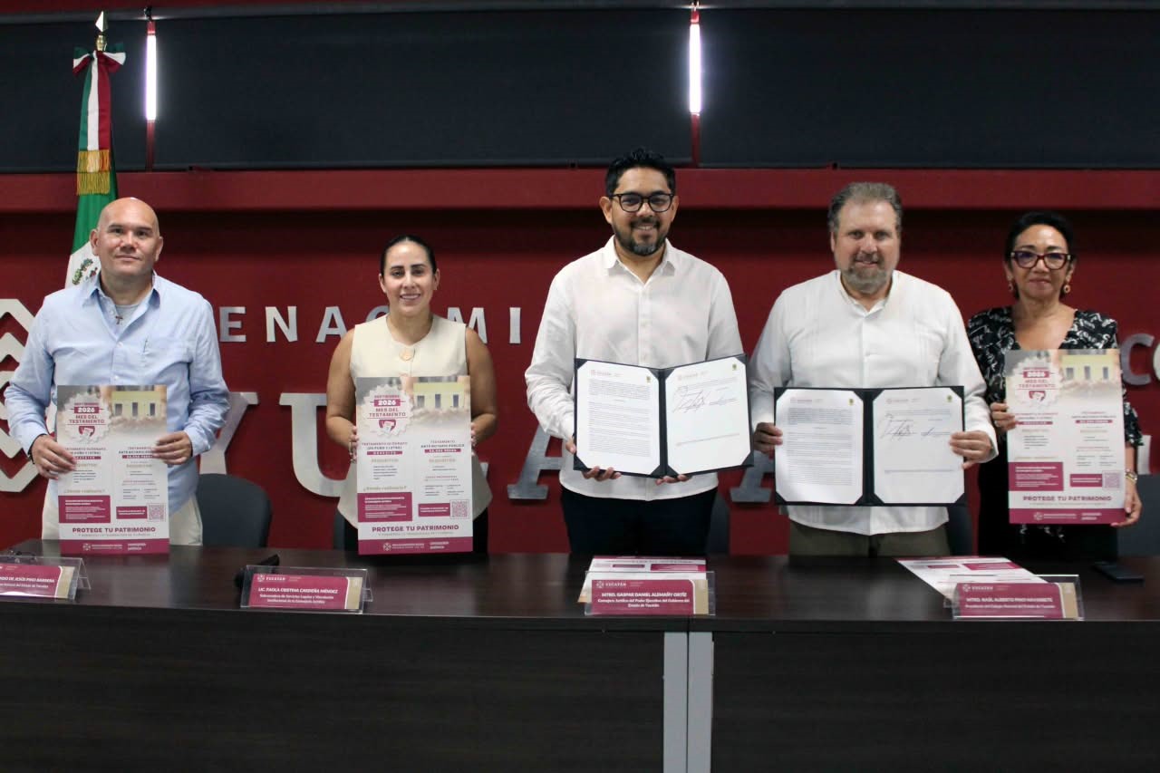 Mes del Testamento impulsa certeza patrimonial para familias yucatecas