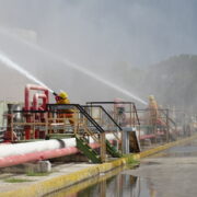 Pemex realiza simulacro de incendio en la TAD Progreso