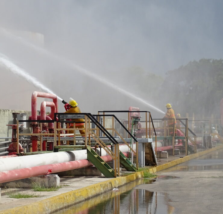 Pemex realiza simulacro de incendio en la TAD Progreso