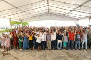 Mujeres beneficiarias del programa Crédito Porcino a la Palabra recibieron ejemplares porcinos y acompañamiento técnico para fortalecer la crianza y generar nuevas oportunidades de ingresos para sus familias.