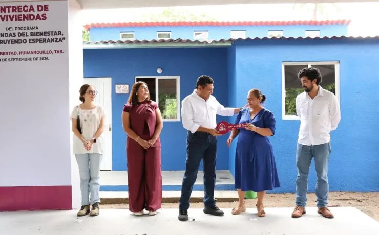 Programa estatal de Viviendas del Bienestar entrega nuevas casas a familias tabasqueñas