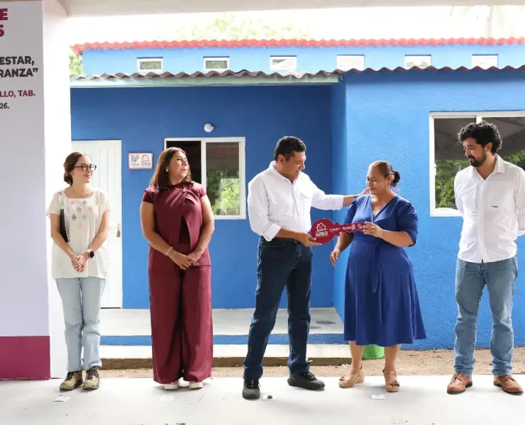 Programa estatal de Viviendas del Bienestar entrega nuevas casas a familias tabasqueñas