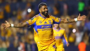 Rodrigo Aguirre marcó el gol del empate para Tigres ante Necaxa y ayudó al conjunto felino a rescatar un punto en la Jornada 7 del Apertura 2026.
