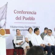 Sheinbaum reconoce gestión de Javier May por la seguridad y reducción de delitos