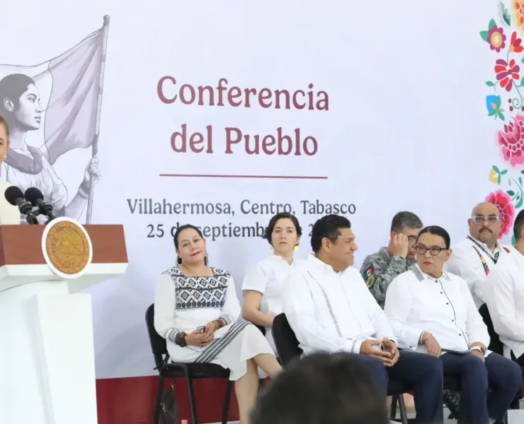 Sheinbaum reconoce gestión de Javier May por la seguridad y reducción de delitos