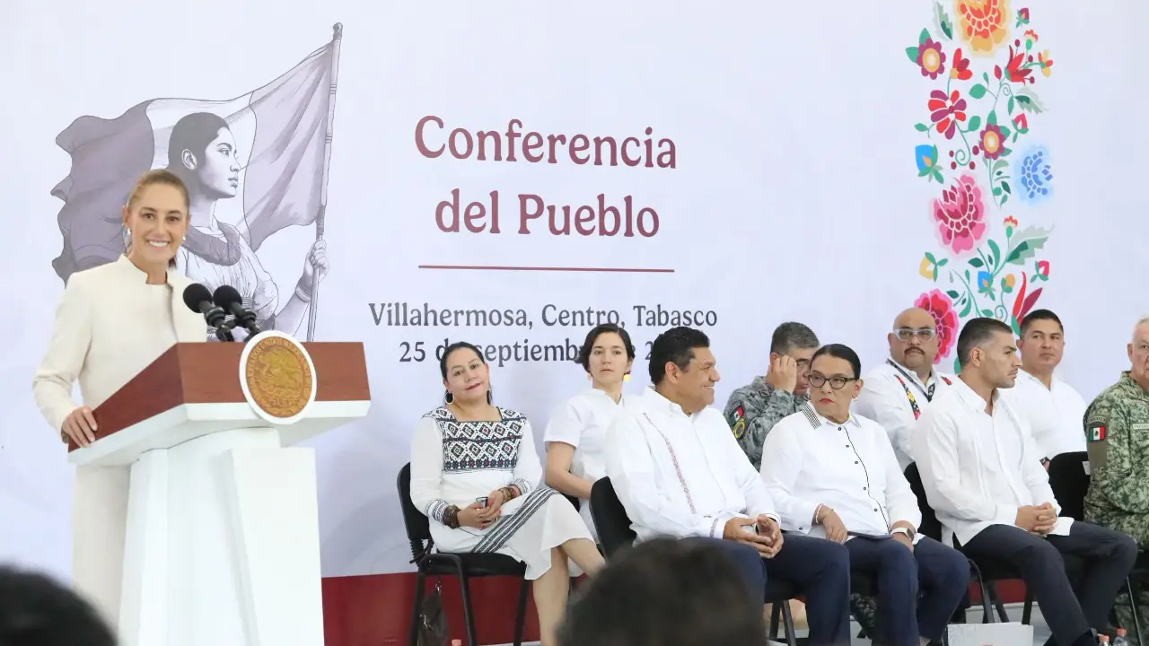 Sheinbaum reconoce gestión de Javier May por la seguridad y reducción de delitos