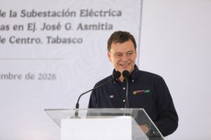 La CFE participa en la construcción de la nueva subestación eléctrica de Tamulté de las Sabanas, proyecto que busca fortalecer y mejorar el suministro de energía en la zona indígena Yokot’an.