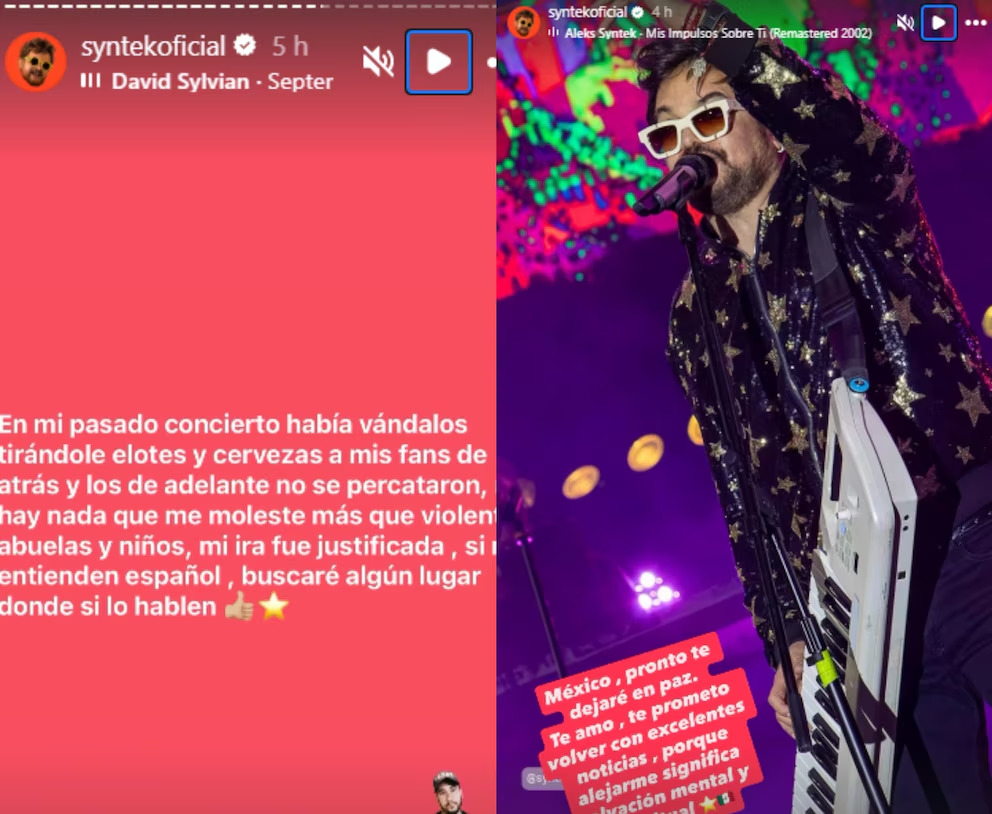 La razón por la que Aleks Syntek anuncia que se irá de México