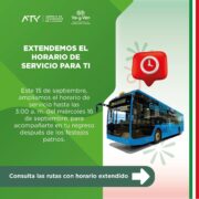 Fiestas Patrias: Va y Ven amplía horarios y modifica rutas temporalmente