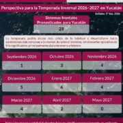 ¡Alerta en Yucatán! Prevén 29 sistemas frontales este invierno