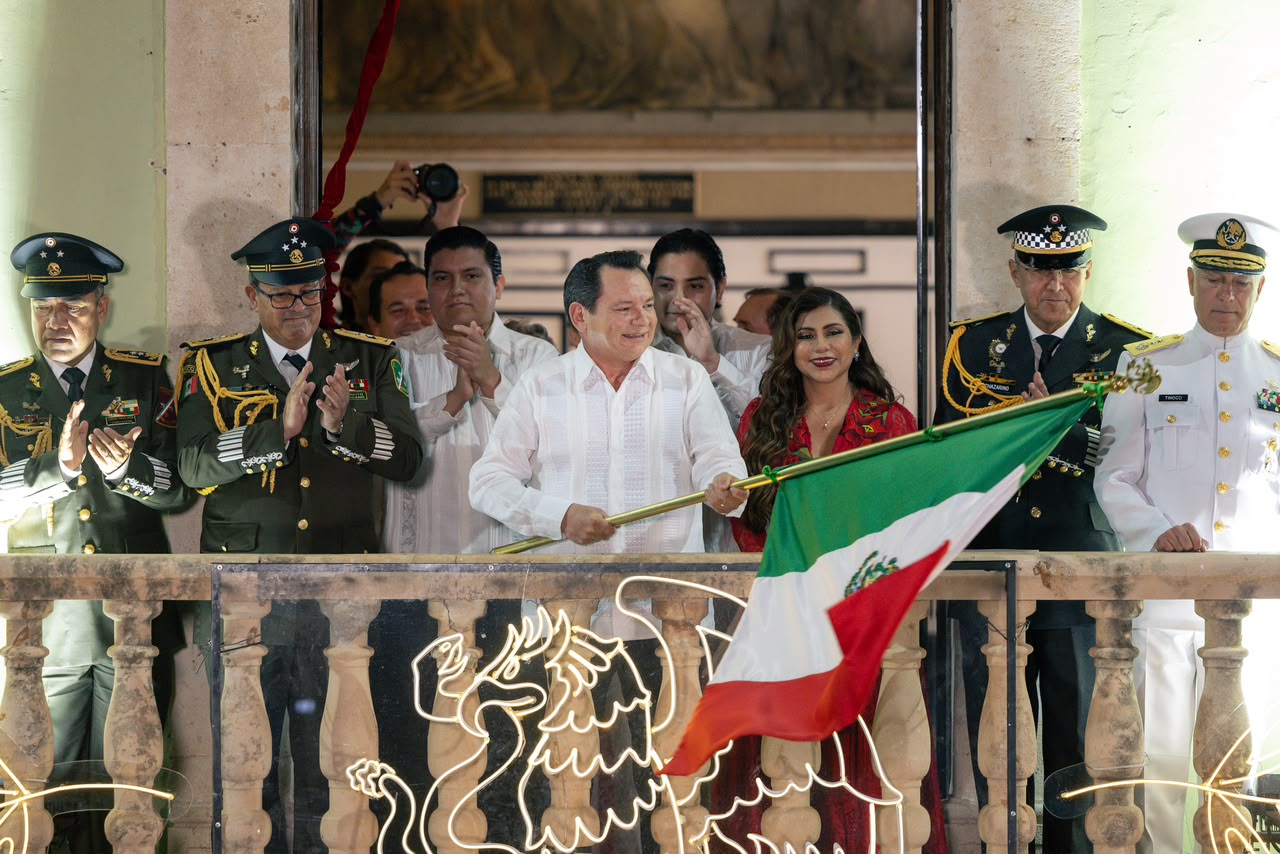 ¡Emoción y orgullo! Así se vivió el Grito de Independencia en Mérida