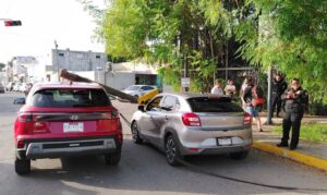 En el lugar permanecen agentes de la SSP para atender la situación