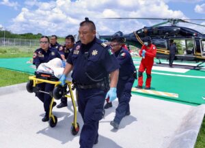 Secretaría de Seguridad Pública (SSP) realizó el traslado aéreo a Mérida de un menor de 5 años de edad