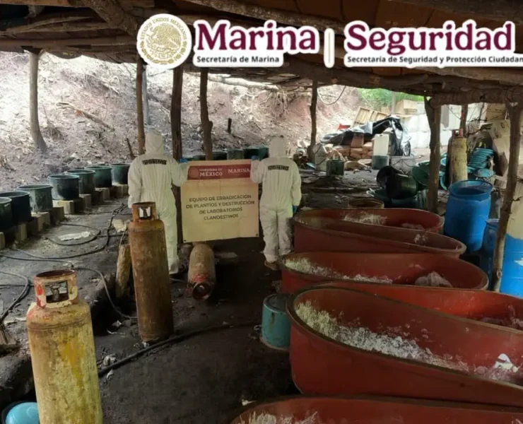 1.3 toneladas de Metanfetaminas en Durango desmantelan laboratorio clandestino