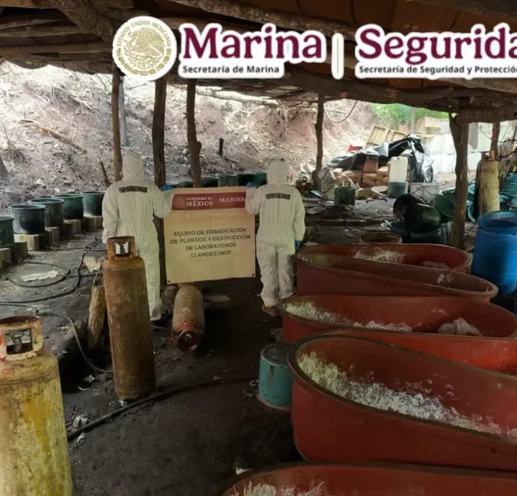 1.3 toneladas de Metanfetaminas en Durango desmantelan laboratorio clandestino