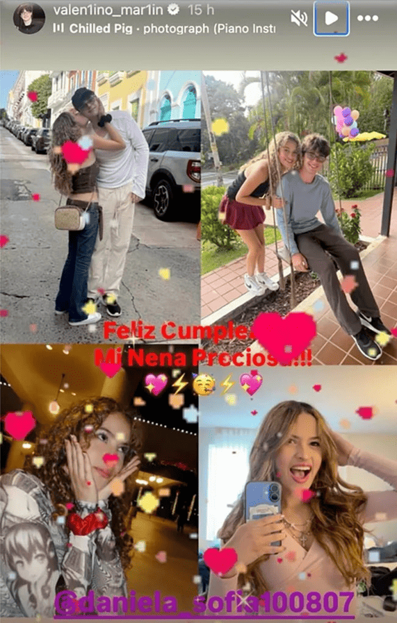 Así presumió Valentino a su novia